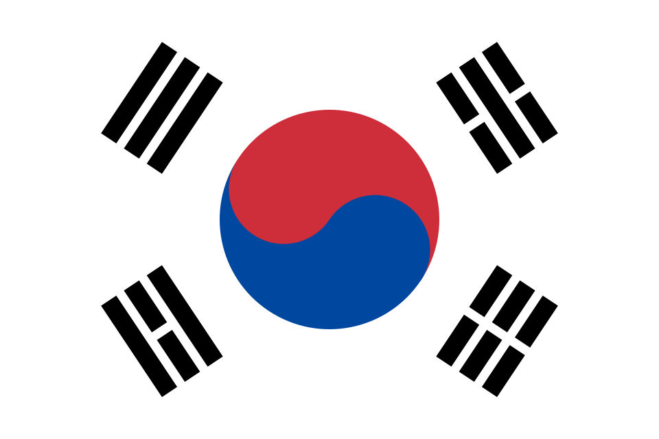 foto de equipo para Corea del Sur